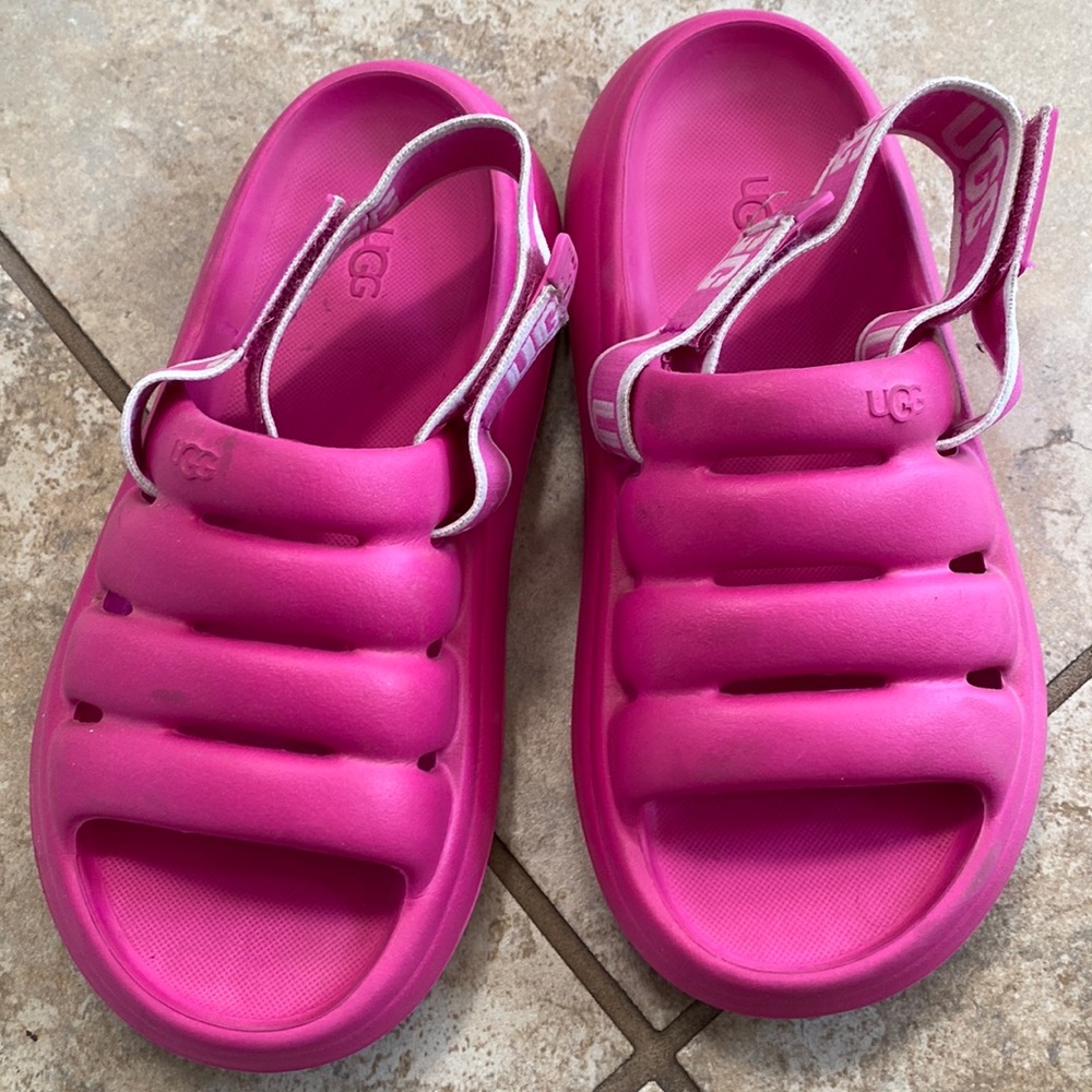 Hot pink women Ugg slippers size 6